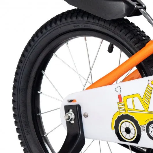 12" Kids Bike for Outdoor Sports with Training Wheel-Orange