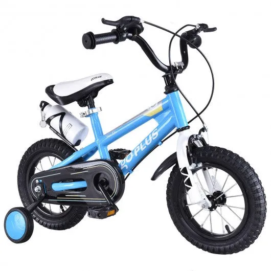 16" Children Boys & GirlsFreestyle Bicycle w/ Training Wheels-Blue