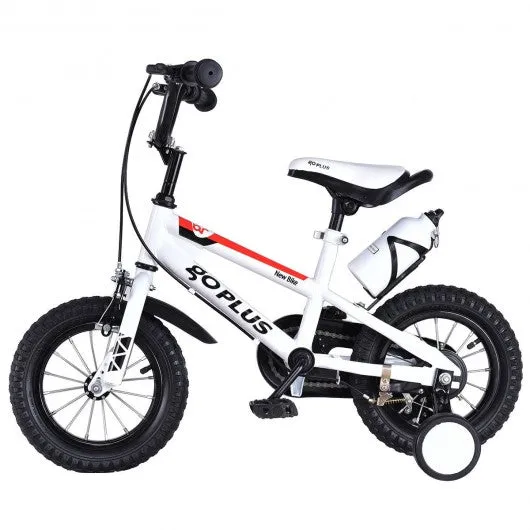 16" Children Boys & GirlsFreestyle Bicycle w/ Training Wheels-White