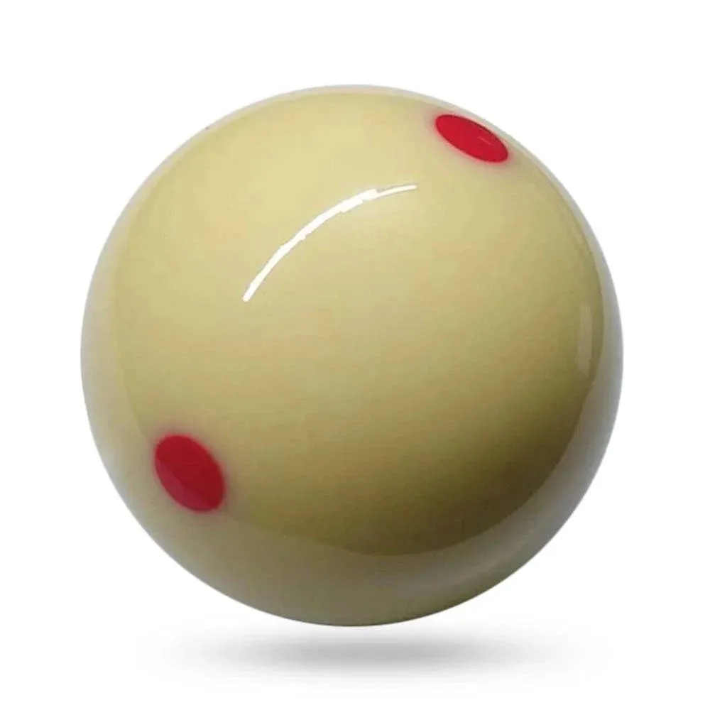 1PC White Cue Ball 57.2MM Resin Billiard Snooker Redpoint Practice Training Pool Ball Good Replacement For Training and Playing