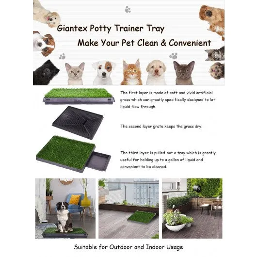 25" x 20" Puppy Potty Training Toilet Turf Mat