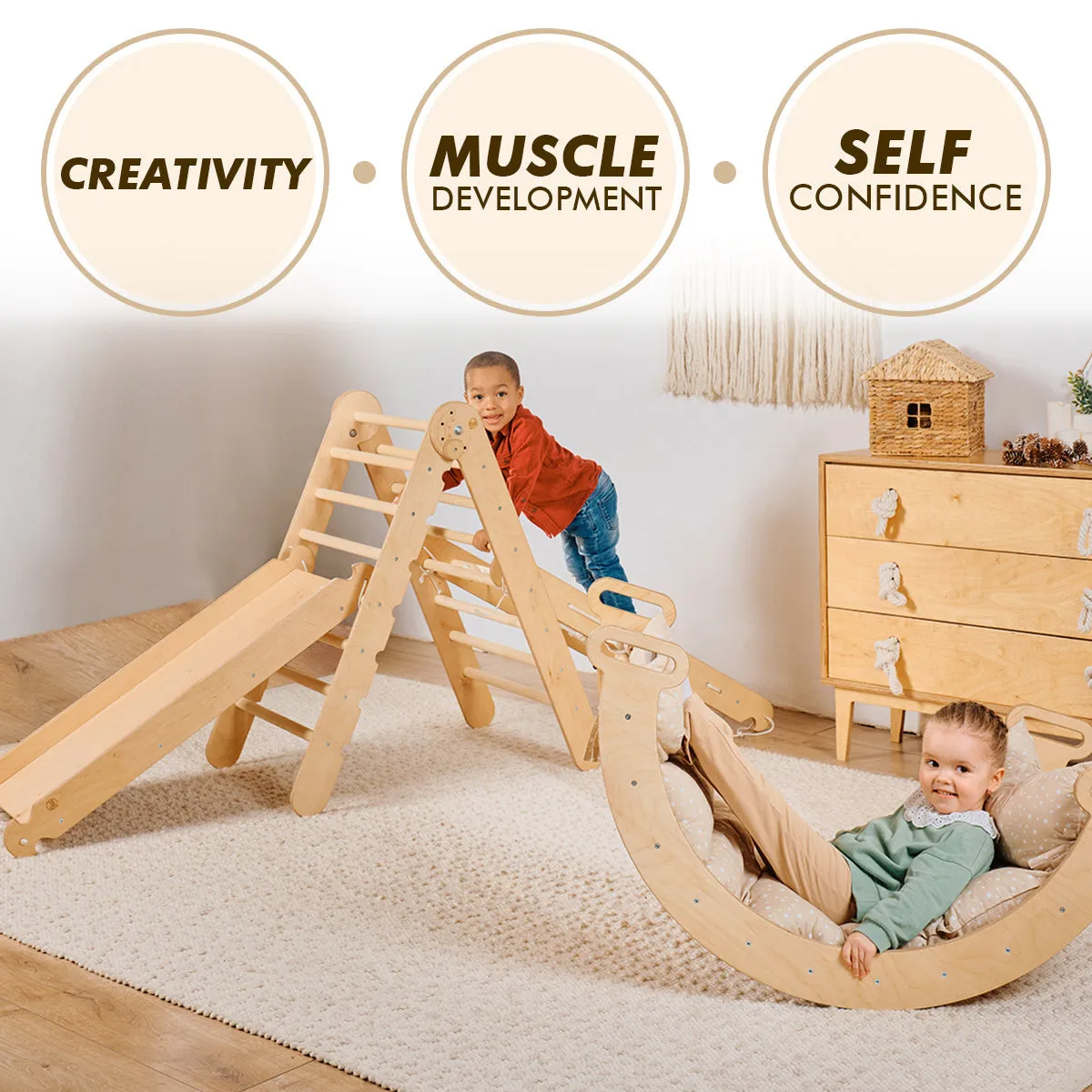 6in1 Montessori Climbing Frame Set