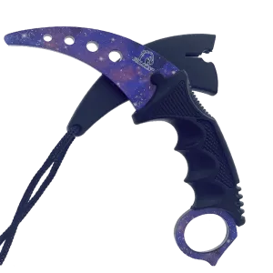 7 1/2" Purple Karambit Trainer Neck Knife