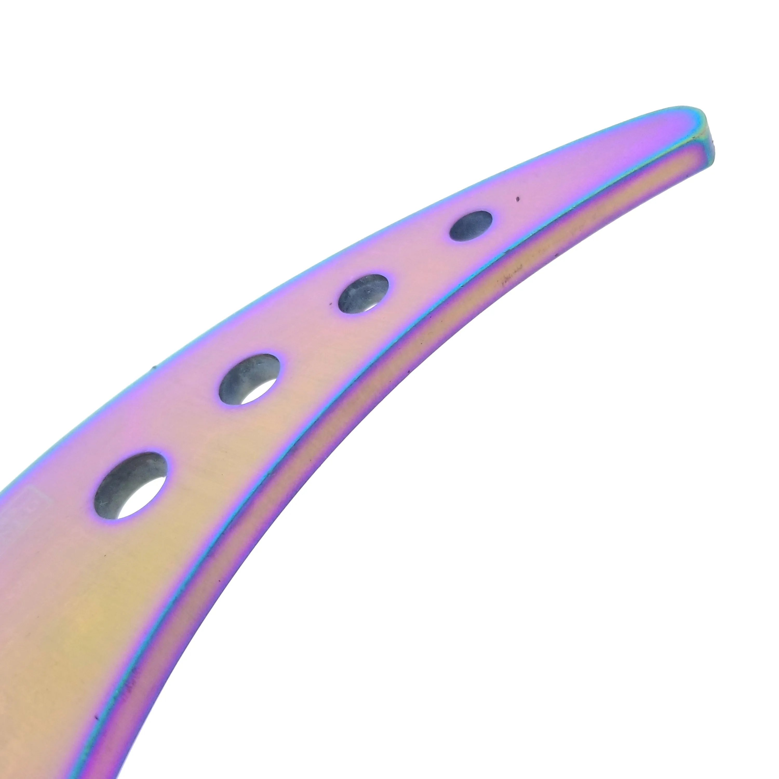 7 1/2" Rainbow Karambit Trainer Neck Knife