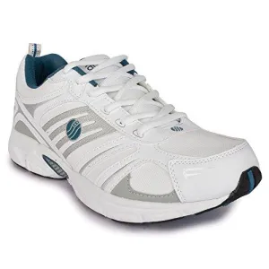 Action Shoes Men's White-Green Running Shoes - 9 UK/India (43 EU)(2009-WHITE-GREEN)