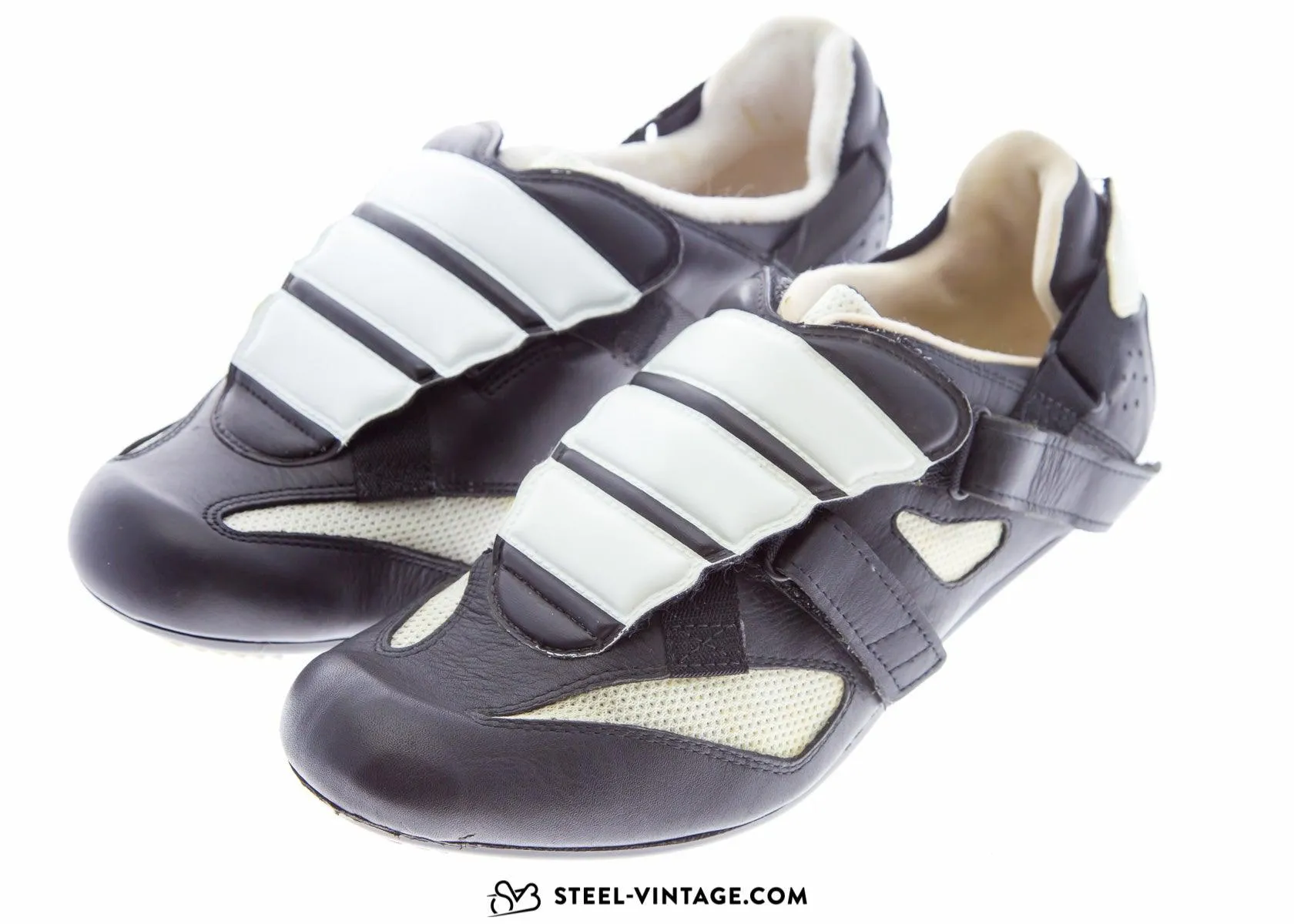 Adidas Black and White Classic Cycling Shoes NOS 42 2/3