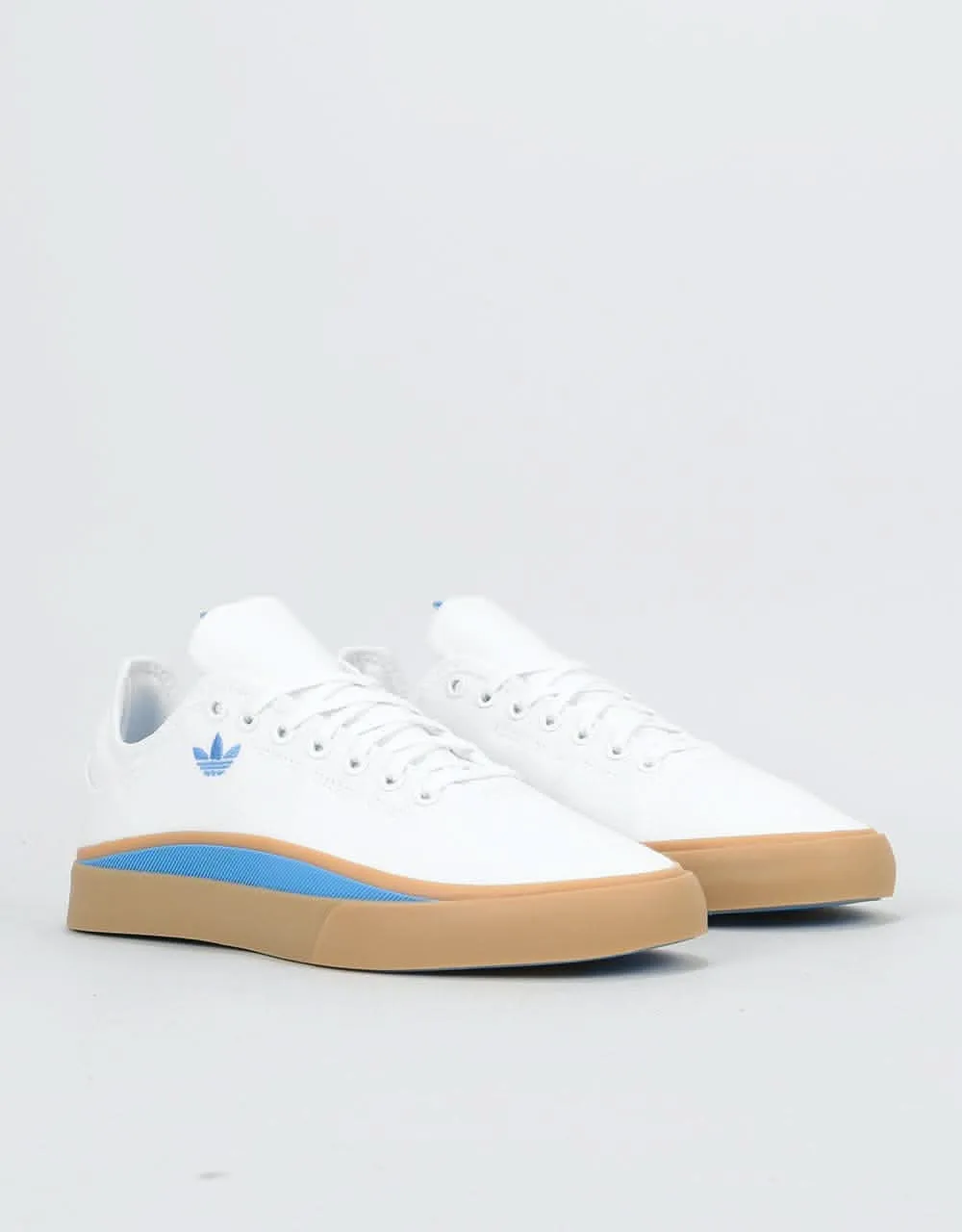 adidas Sabalo Skate Shoes - White/Real Blue/Gum