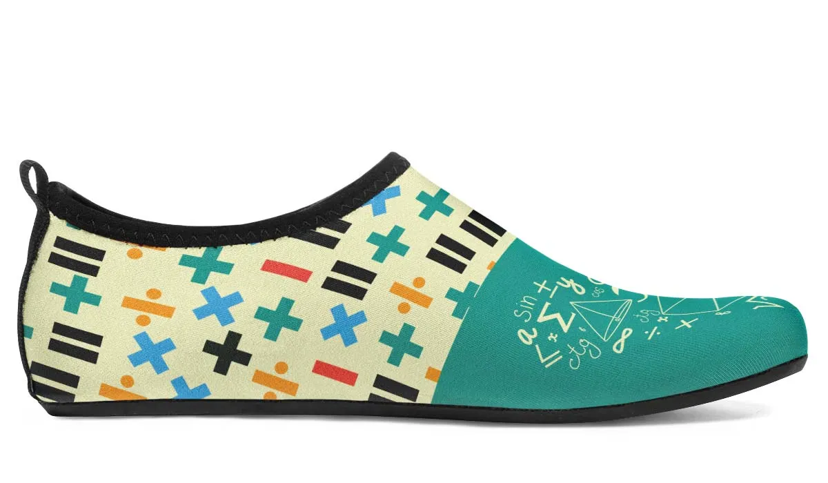 Adoring Math Aqua Barefoot Shoes