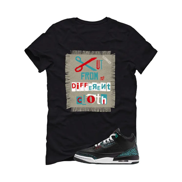 Air Jordan 3 GS Moto Black T-Shirt (Cut from a different cloth)| illcurrency