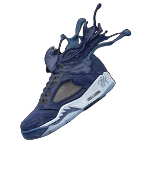 Air Jordan 5 “Georgetown” | illcurrency Black T-Shirt (SPLASH)