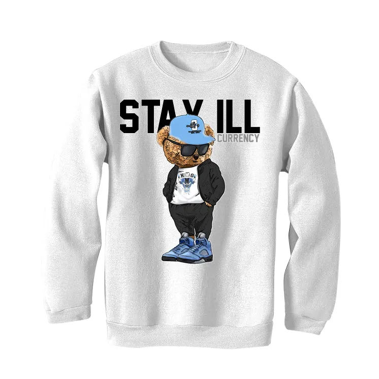 Air Jordan 5 “UNC” White T-Shirt (Stay ill Bear)