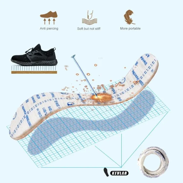 Air-Permeable Safety Work Shoes with Impact and Puncture Resistance for All-Day Comfort