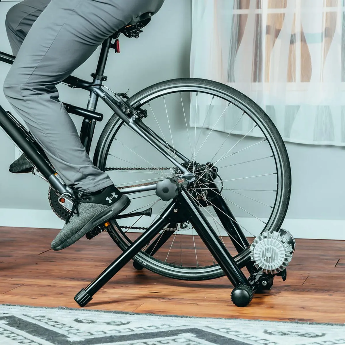 Alpcour Bike Trainer Stand with Fluid Flywheel