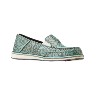 Ariat Ladies Cruiser Turquoise Blanket Emboss Slip On Shoes 10046921