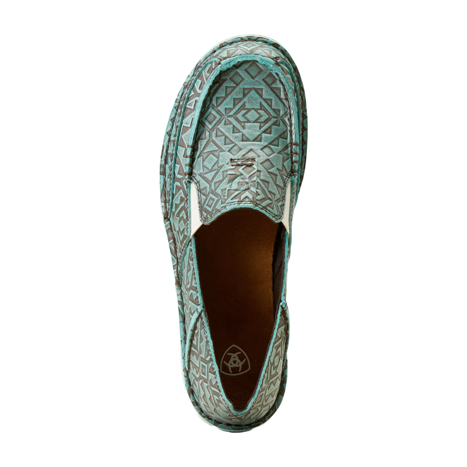 Ariat Ladies Cruiser Turquoise Blanket Emboss Slip On Shoes 10046921