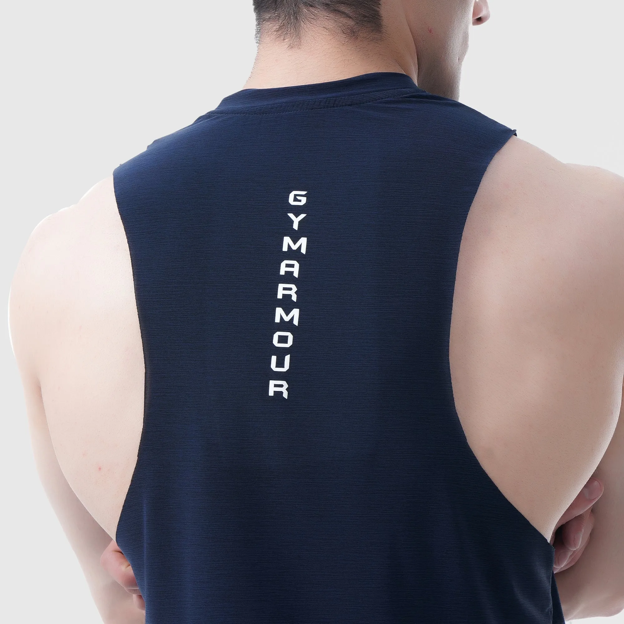 Athletic Drop Arm Tank (Navy)