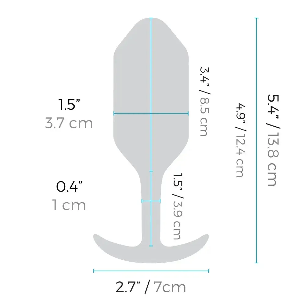 b-Vibe Vibrating and Weighted Snug Plug