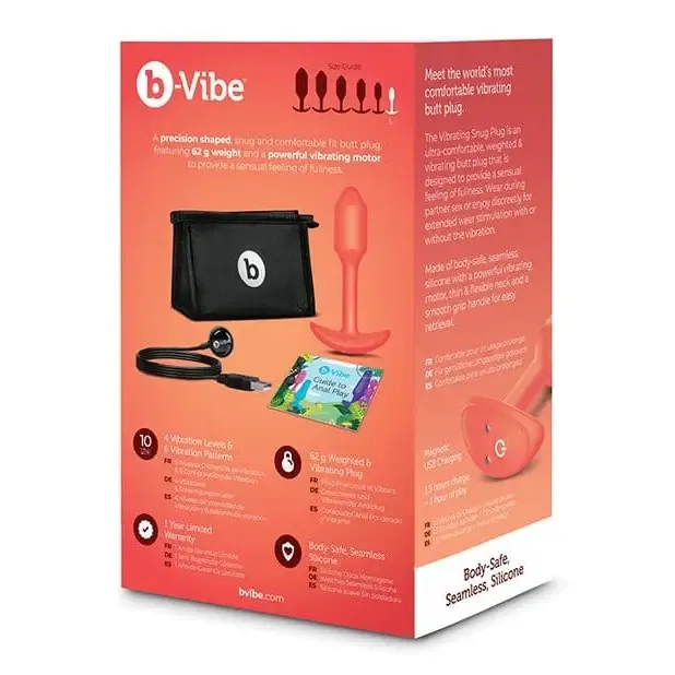 b-Vibe Vibrating and Weighted Snug Plug