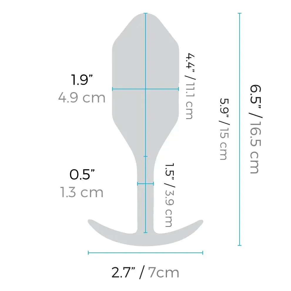 b-Vibe Vibrating and Weighted Snug Plug