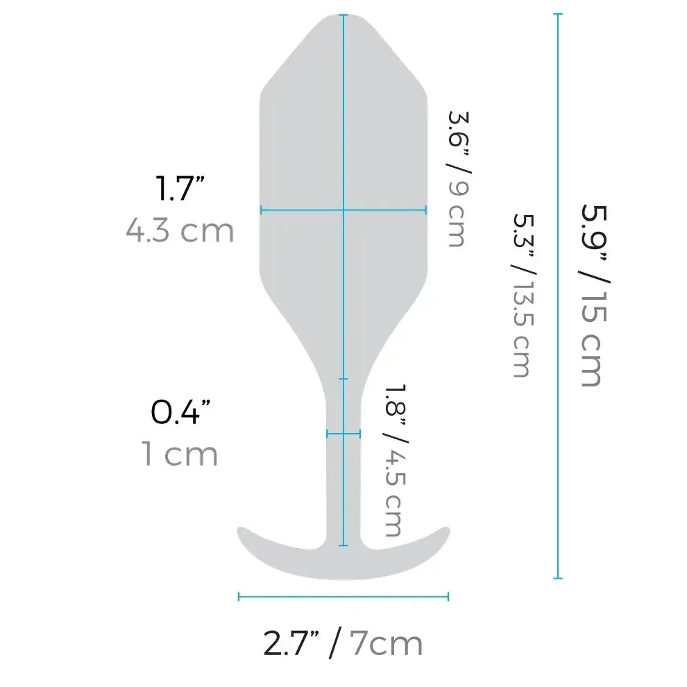 b-Vibe Vibrating and Weighted Snug Plug