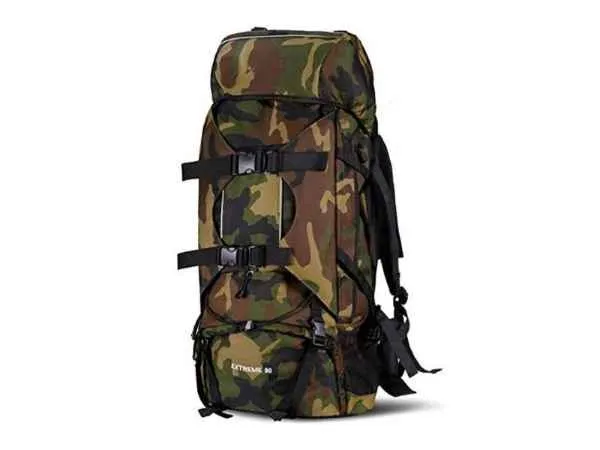 Bag Camping Tramping Backpack 80L Hiking Bags Polyester 600D