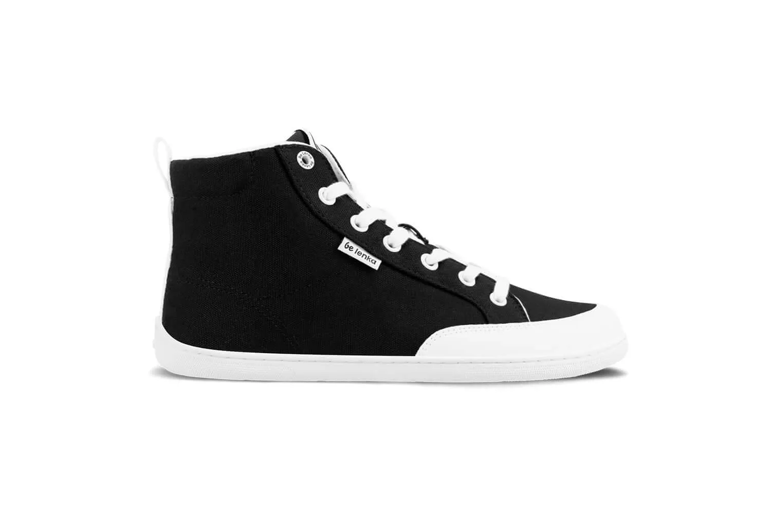 Barefoot Sneakers Be Lenka Rebound - High Top - Black & White