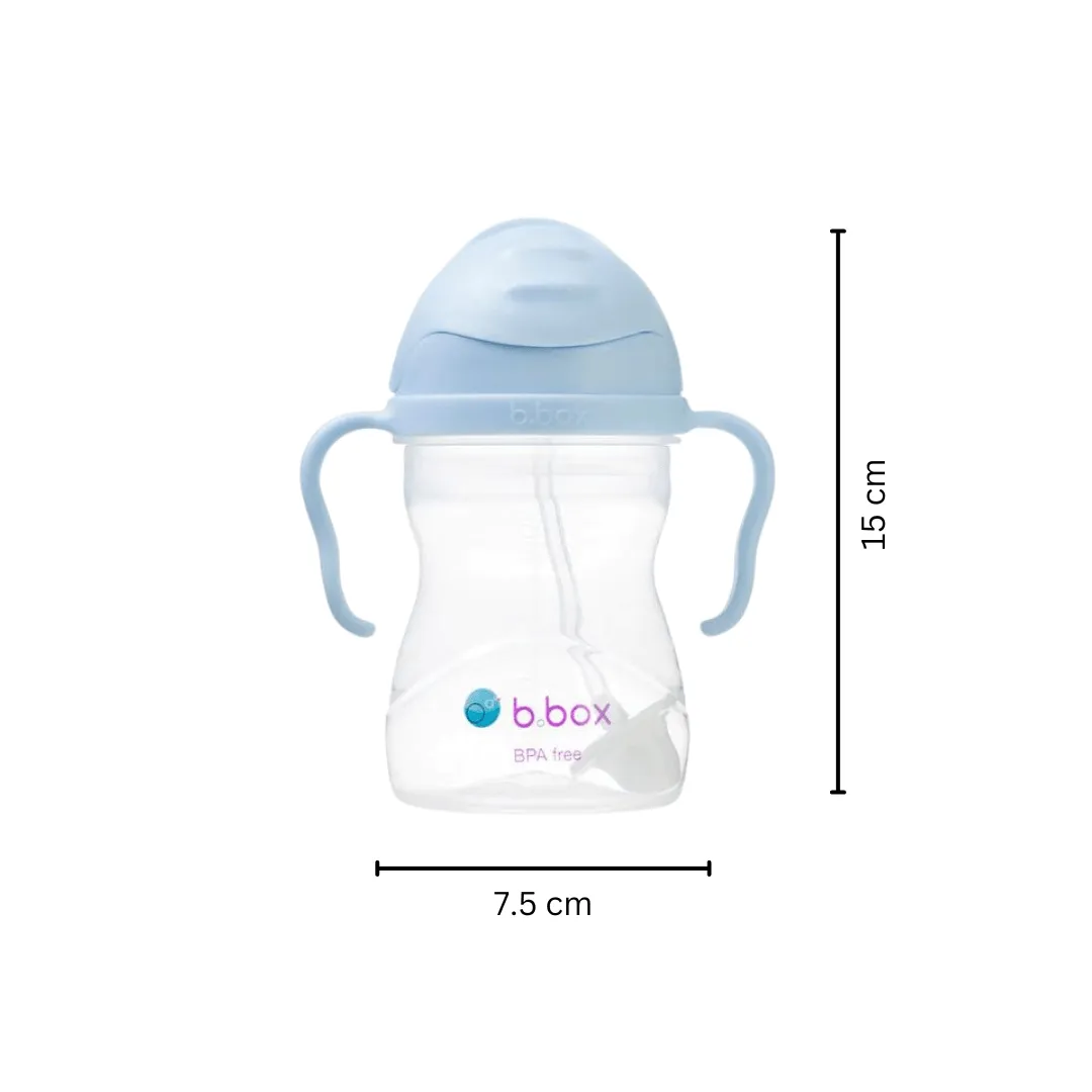 B.Box Weighted Straw Sippy Cup- Bubblegum Light Blue