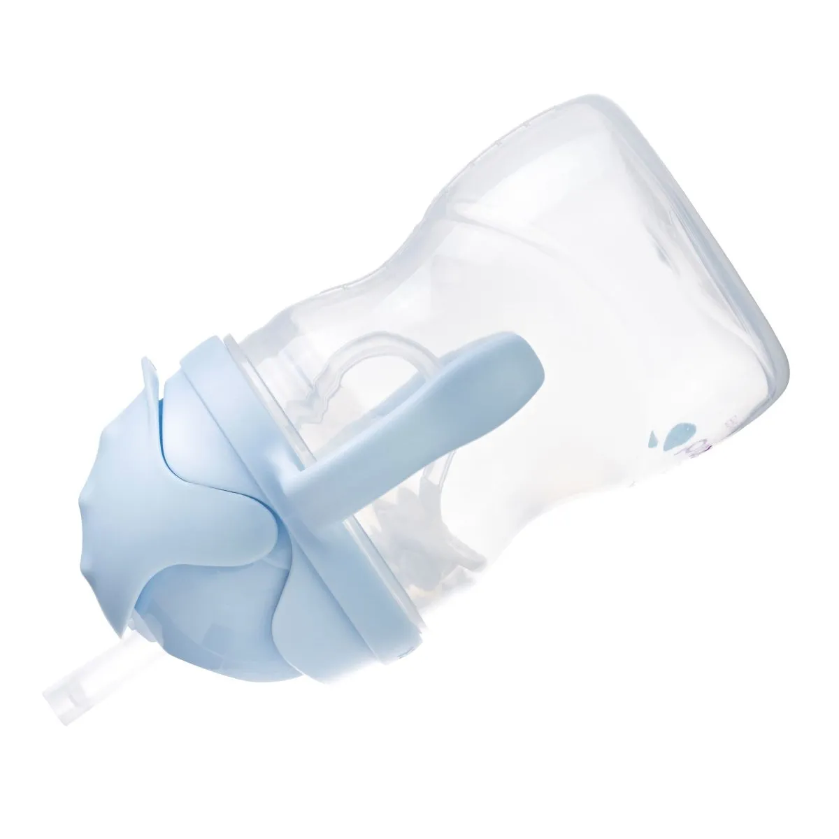 B.Box Weighted Straw Sippy Cup- Bubblegum Light Blue