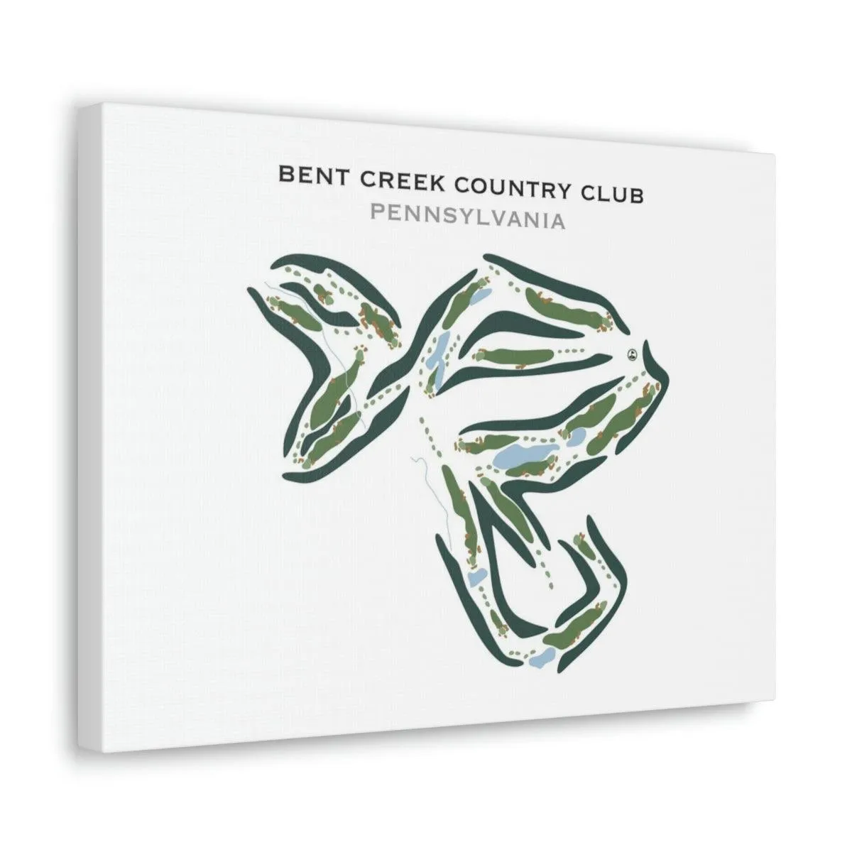 Bent Creek Country Club, Pennsylvania - Printed Golf Courses