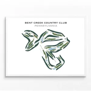 Bent Creek Country Club, Pennsylvania - Printed Golf Courses