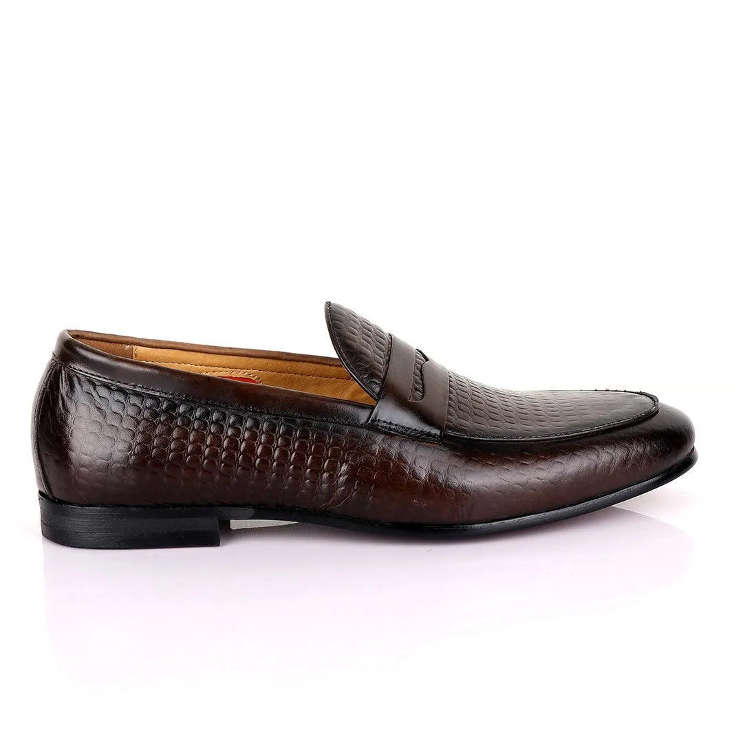 Berluti Crocodile Leather Men's Shoe-Coffee