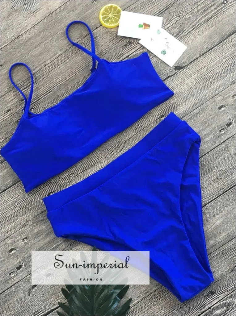 Cami top with Cheeky Bikini Set