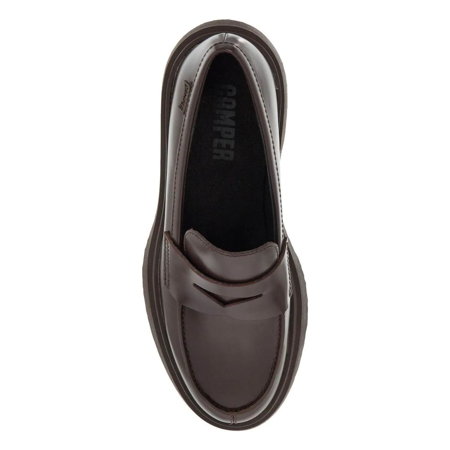 CAMPER brushed leather Walden loafers Women