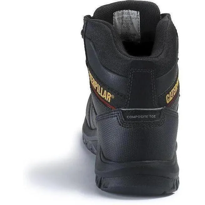 CAT Men's Resorption WP Comp Toe Work Boot - Black - P90976