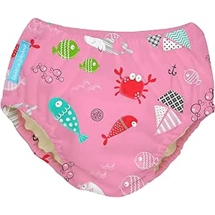 Charlie Banana 2in1 Swim Diaper & Training Pants Florida Pink L