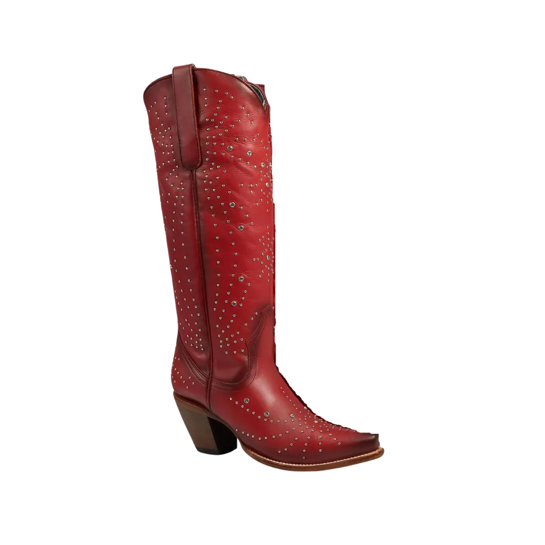 Corral Women's Crystals & Studs Sequence Red Boots