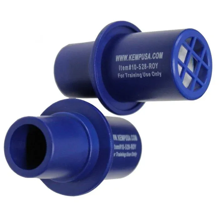 CPR Training Valves, Royal Blue (Pack Of 10)