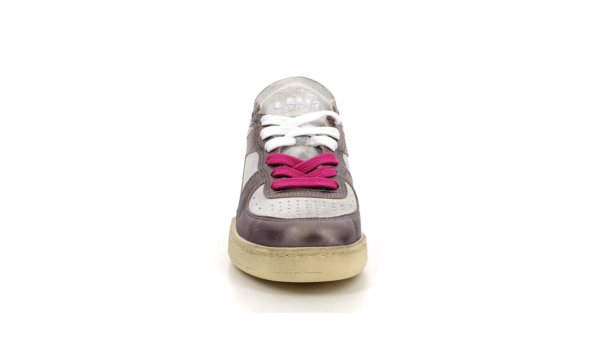 Diadora - Sneakers Bas - Mi Basket Row - White/Fucsia Red