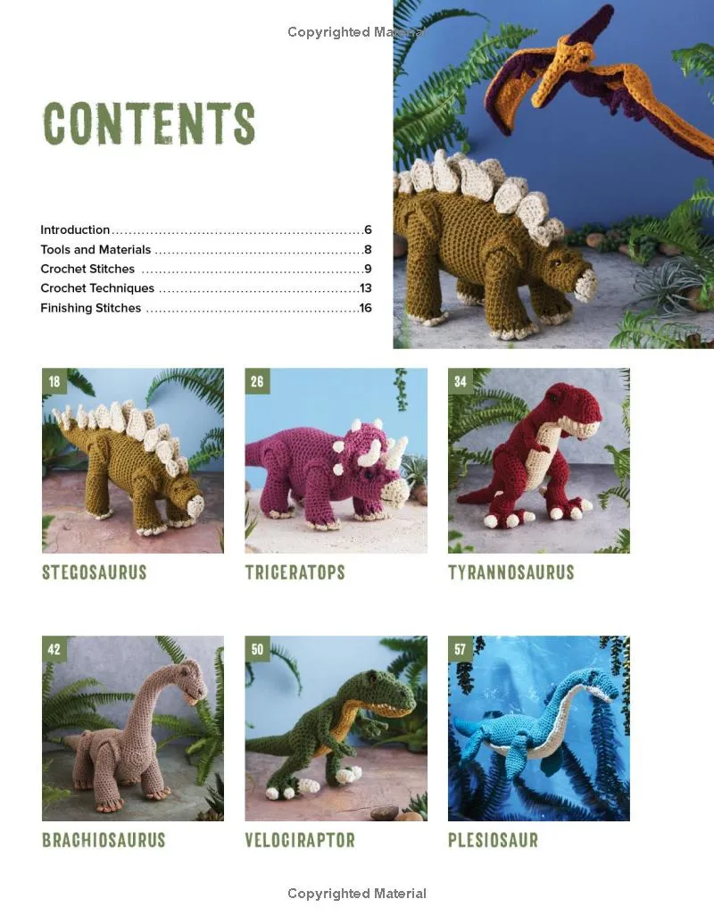 Dinosaurs to Crochet: Playful Patterns for Crafting Cuddly Prehistoric Wonders