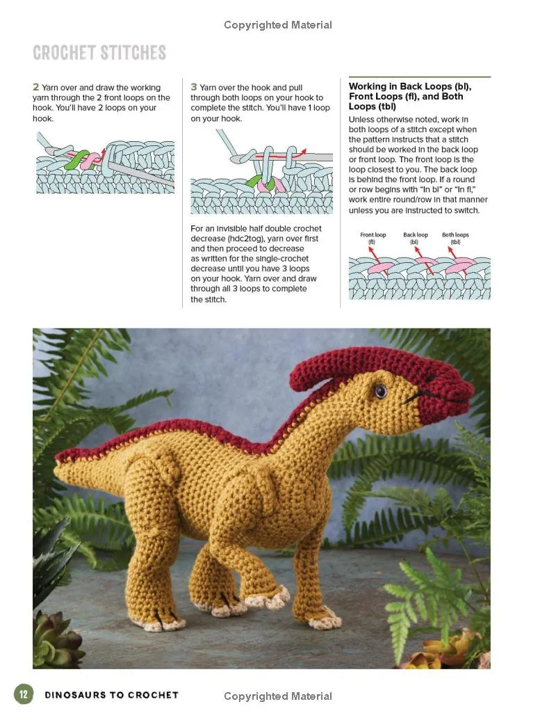 Dinosaurs to Crochet: Playful Patterns for Crafting Cuddly Prehistoric Wonders