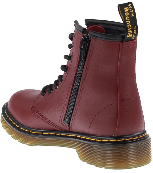 Dr Martens Shoes Infants 1460 Softy T Cherry Red