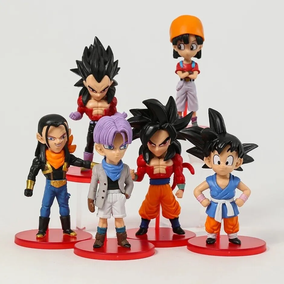 Dragon Ball Z | Set of 6 Anime Action Figures | 7-8 Cm |