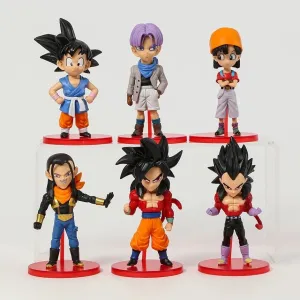 Dragon Ball Z | Set of 6 Anime Action Figures | 7-8 Cm |