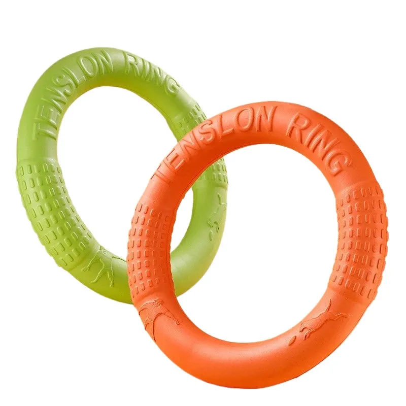 Durable Floating Dog Ring Toy – Anti-Bite EVA Chew & Fetch Ring for Outdoor Interactive Training