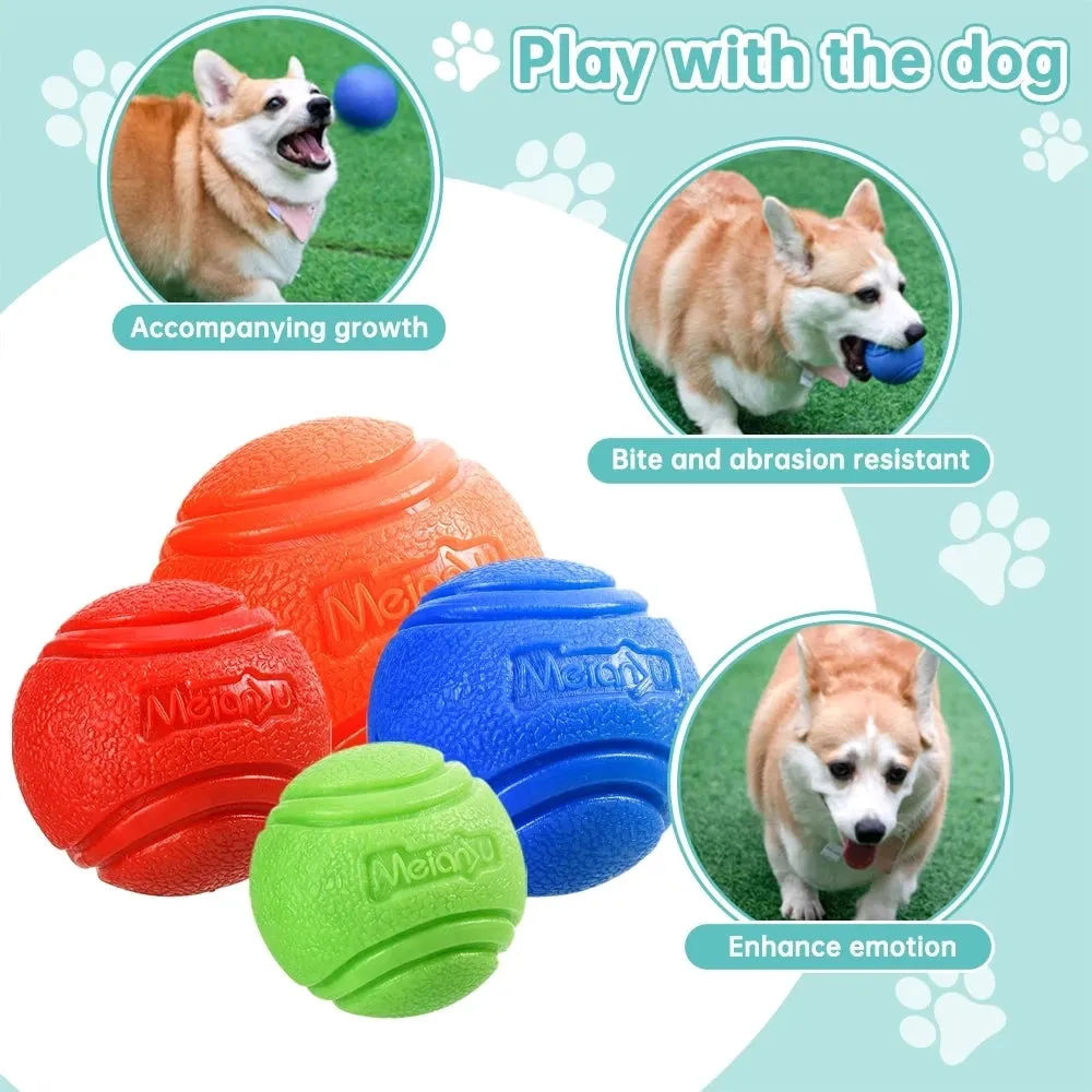 Durable Rubber Dog Ball – Chew-Resistant Bouncy Toy for Outdoor Play, Throwing & Retrieval Training