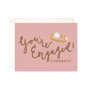 Engaged Ring Engagement Card