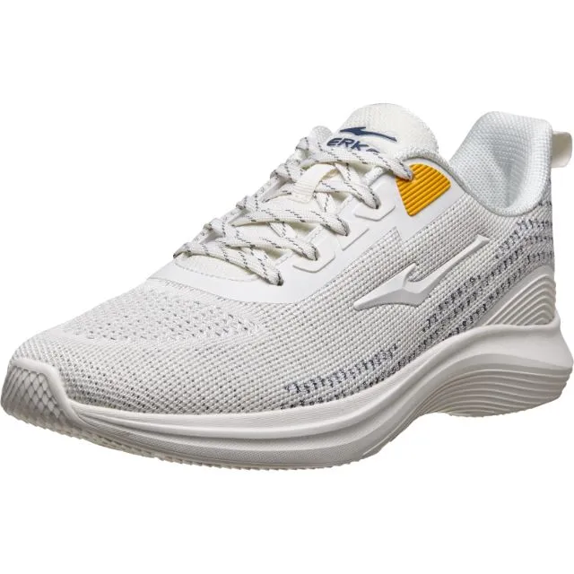 Erke Cushioning Men Running Shoes White