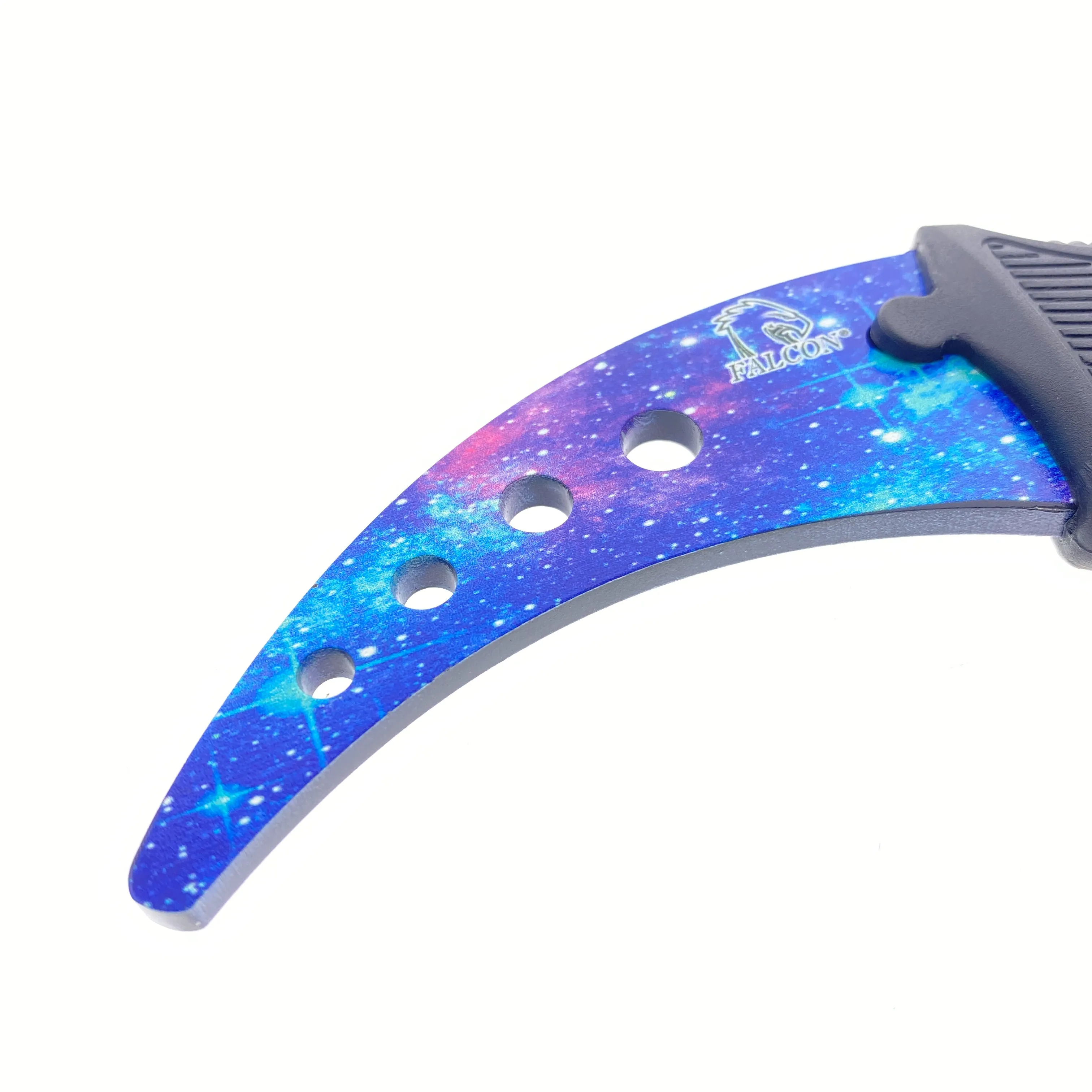 Falcon 7 1/2" Purple Combat Karambit Trainer Knife