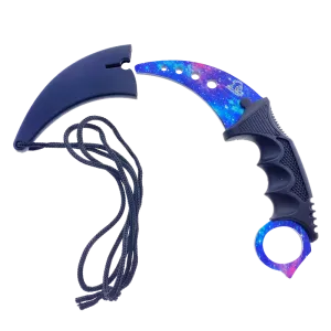 Falcon 7 1/2" Purple Combat Karambit Trainer Knife