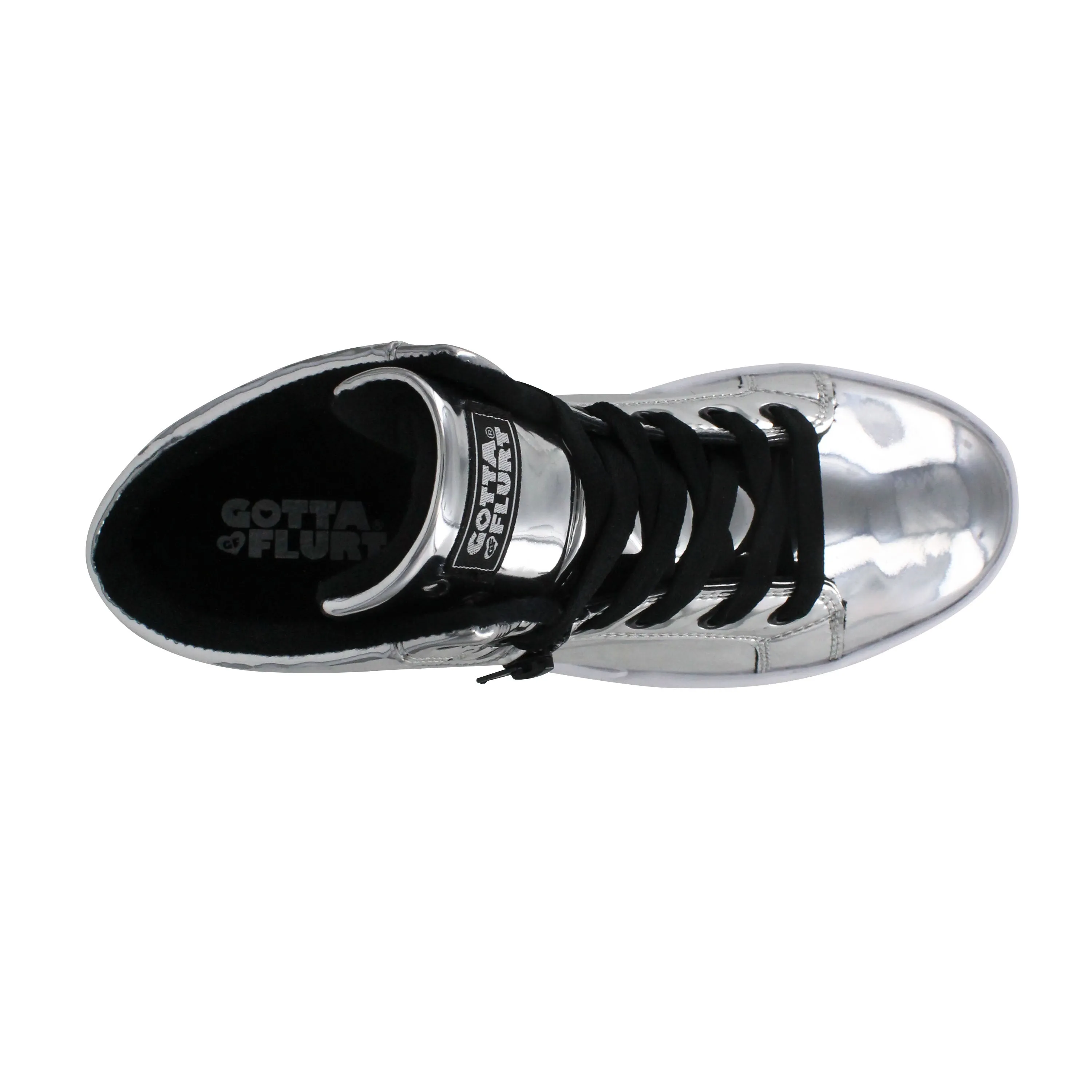 Gotta Flurt Women's Gamma II Silver Hip Hop Fashion Dance Sneaker